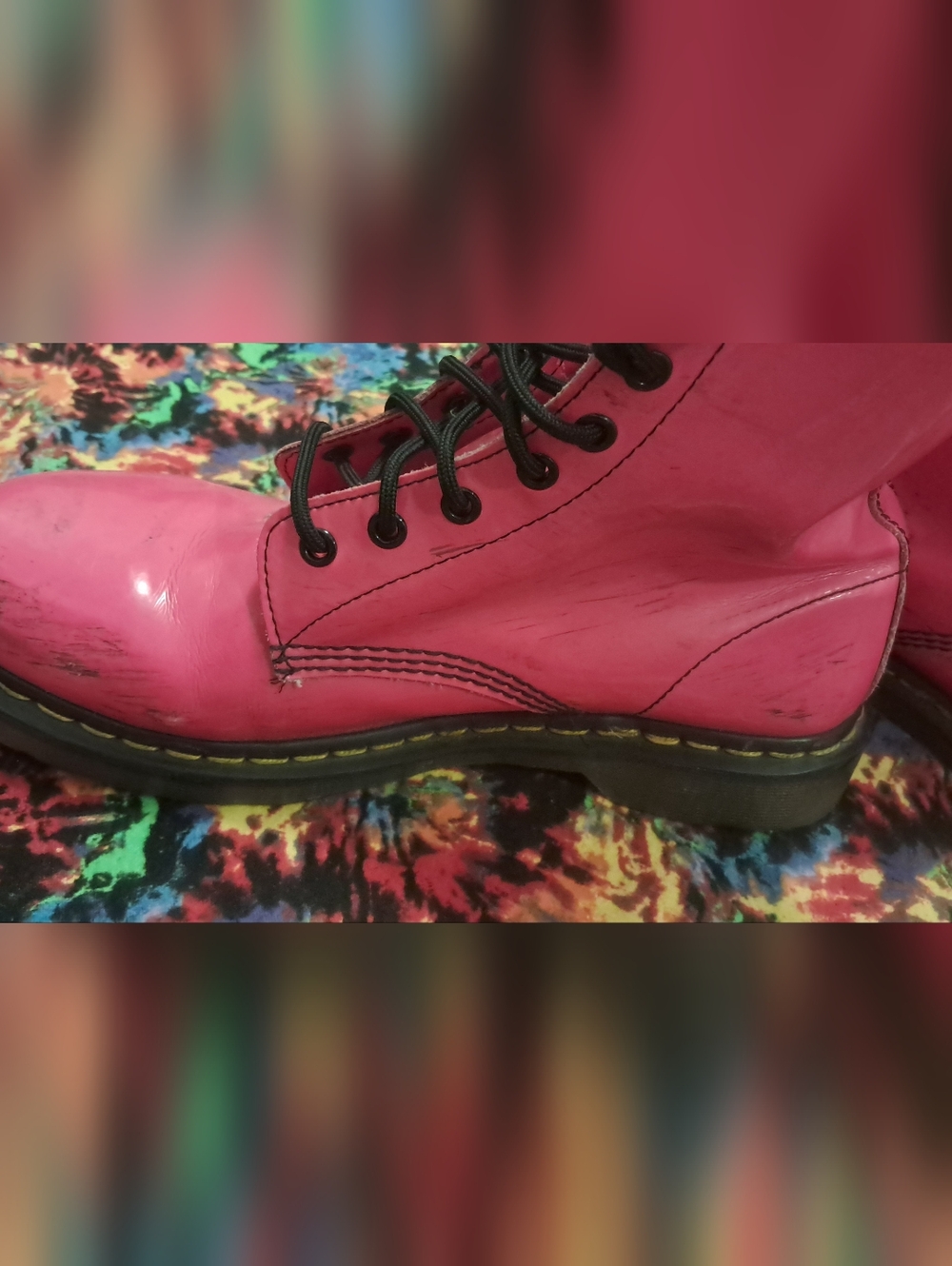 Dr. Martens Vibrant Pink Boots - Picture 3 of 12